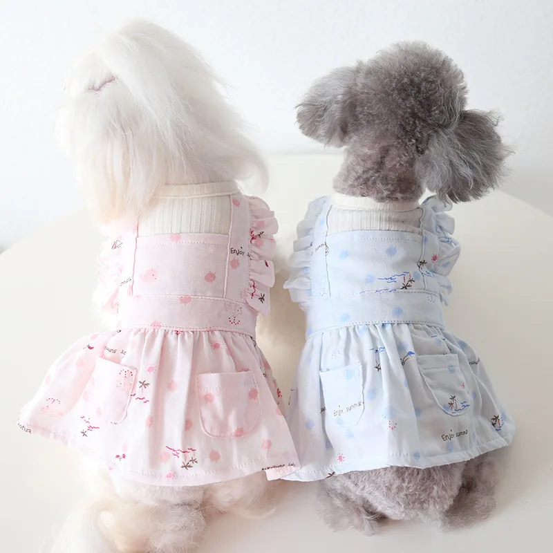 

Dog Apparel Fashion Pet Dress Summer Luxury Maltese Clothes Puppy One Piece Dresses Chihuahua Shih Tzu Bichon Female Dog Costume