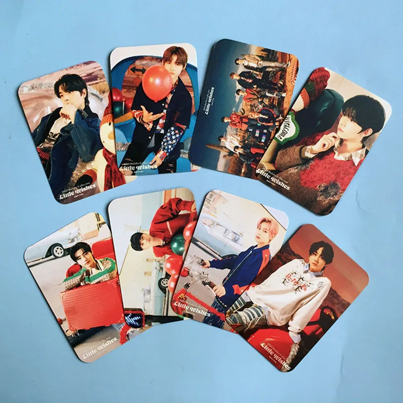 

8 шт./компл. Kpop ENHYPEN 2021 Праздничная коллекция рождественских фотооткрыток для поклонников коллекционный подарок