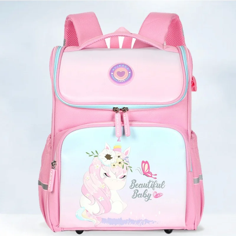 Primary Girls Princess Unicorn Fashion High-capacity Backpacks New Children Boy Cartoon Grade 1-6 Students Schoolbags for Travel