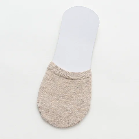 Носки женские летние хлопковые, невидимые дышащие, до половины ног, карамельные цвета, 1 пара