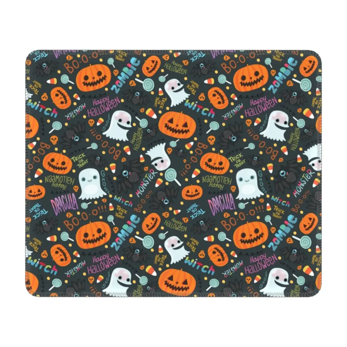 

Halloween Pumpkin Skull Pattern Mouse Pad Custom Non-Slip Rubber Base Gaming Mousepad Accessories Office Laptop Mat