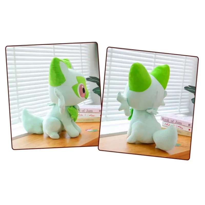 Мягкие плюшевые игрушки Pokémon Kawaii Sprigatito Quaxly Fuecoco декоративная подушка аниме-кукла