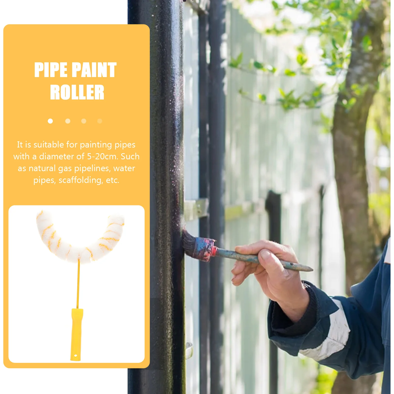 Малярный валик 12-колесный кисть для рисования стен трубка малярный