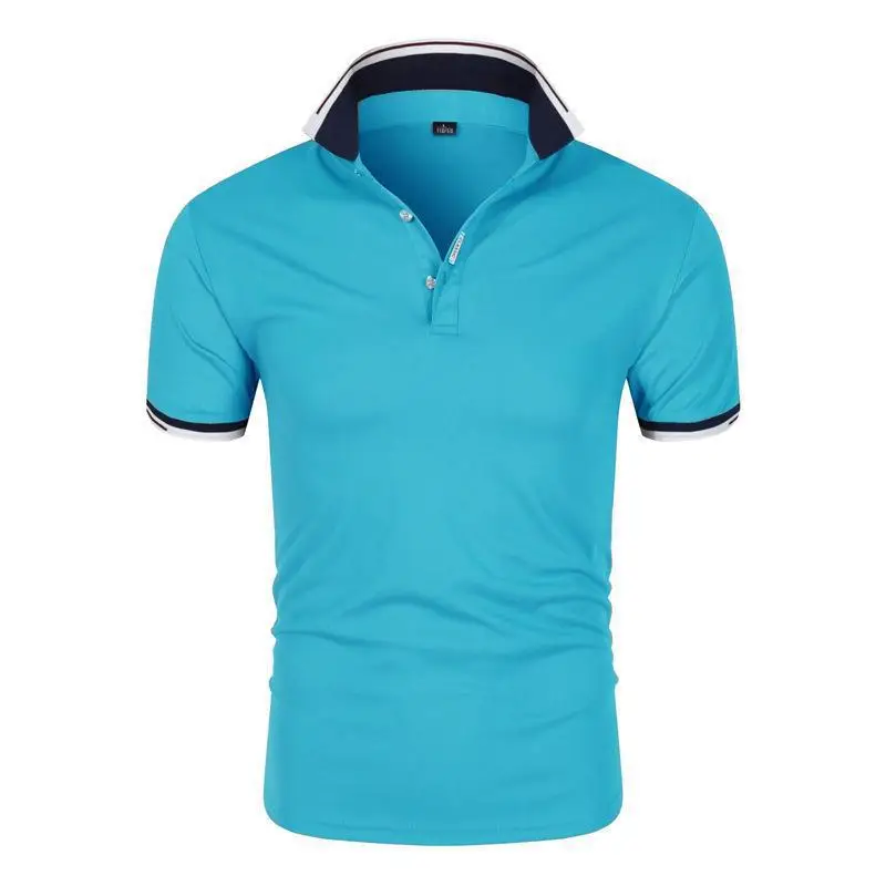 

2022 new summer men's T-shirt, casual fashion polo shirt, youth office business short sleeve comfortable breathable T-shirt top