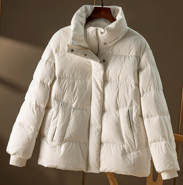 90%  White Duck Down  Women Jacket  Abrigos Mujer Invierno 2022 Nuevos De Pluma  Wide-waisted  Pockets Hooded