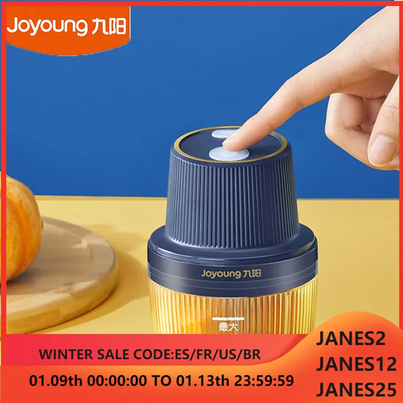

Joyoung Wireless Meat Grinder Seasoning Chopper Household Mini Baby Food Supplement Machine DC5V USB Charging For Kitchen