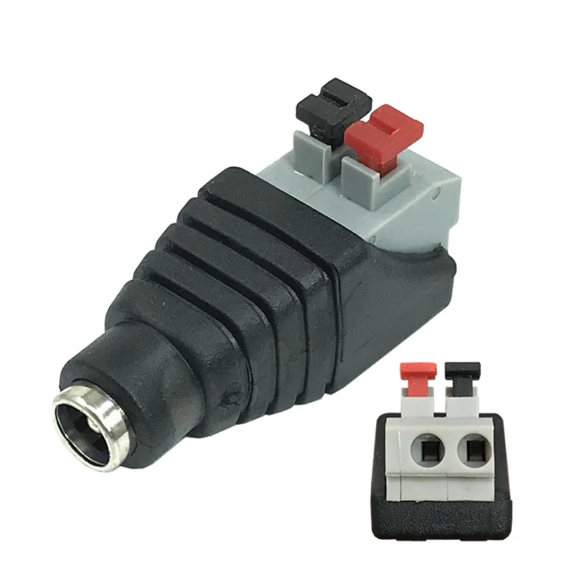 

2pcs Speaker Wire A/V Cable To Audio Female Cable Professional Jack Press Plug RCA Connector Press Plug Terminal New