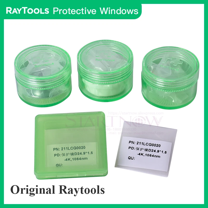 

Raytools Original Protective Windows 37x7mm Laser Optical Protection Lens 27.9*4.1 0-6KW Fiber Laser Cutting Head Spare Parts