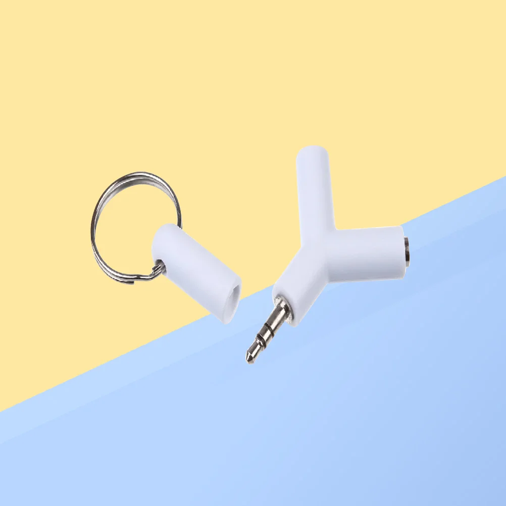 

1 pc 2-Way Earphones Adapter Converter Adaptor for Laptop Partner Mobile