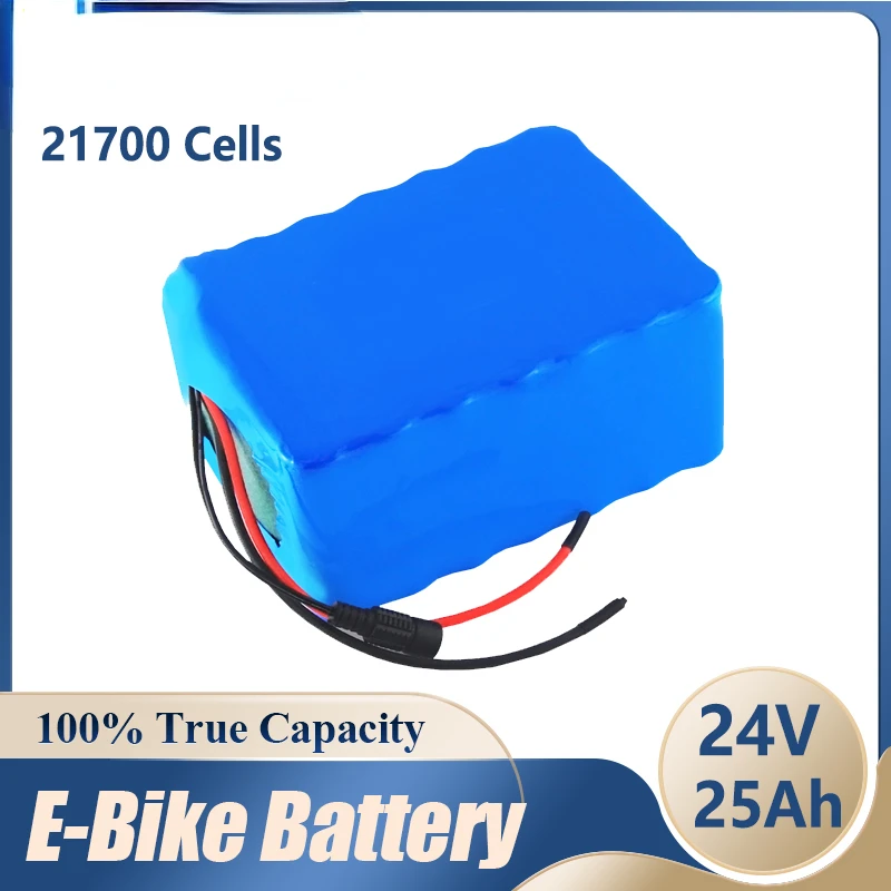 

100% литий-ионный аккумулятор высокой емкости 7s5p 24 в 25 Ач 21700, аккумулятор 29,4 в для электрического велосипеда, мопеда/литий-ионной батареи
