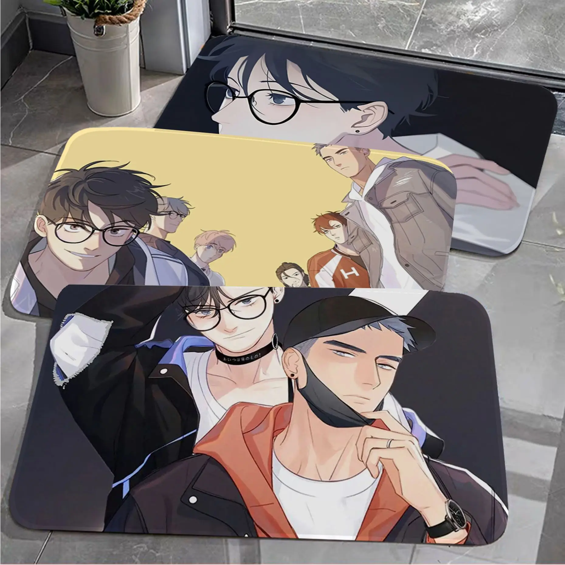 

Anime Here U Are Floor Mat Non-Slip Laundry Room Mat Laundry Decor Balcony Child Living Room Doormat Area Rug