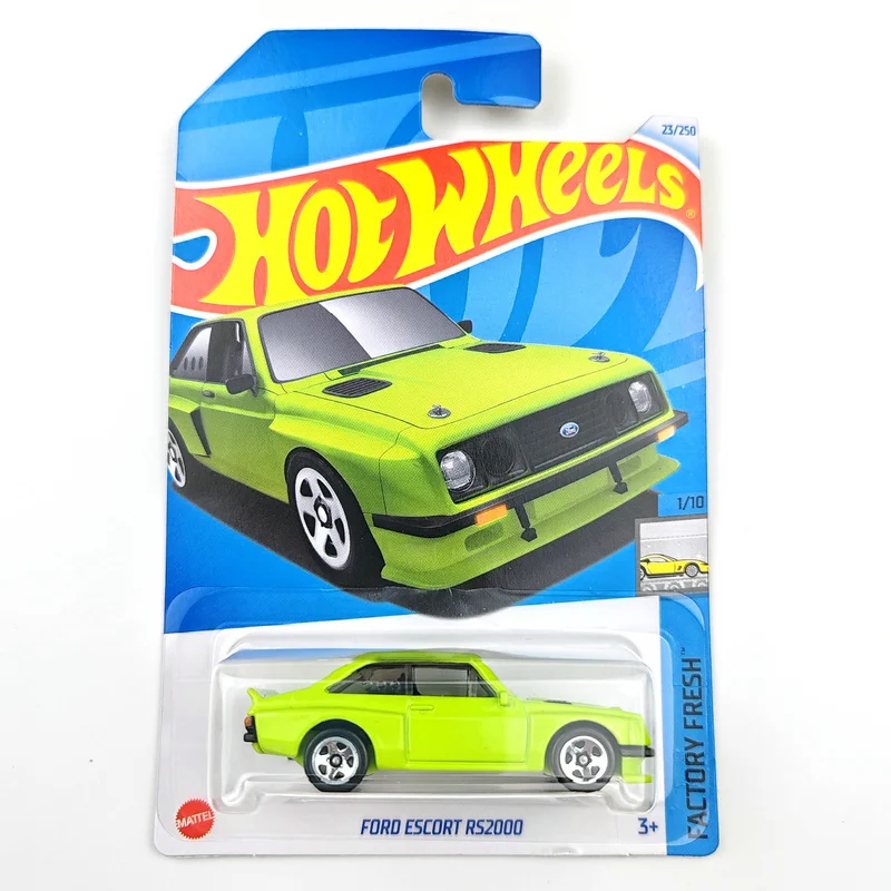2024-23 Hot Wheels Cars FORD ESCORT RS2000 1/64 Металлическая литая модель Коллекция игрушечных