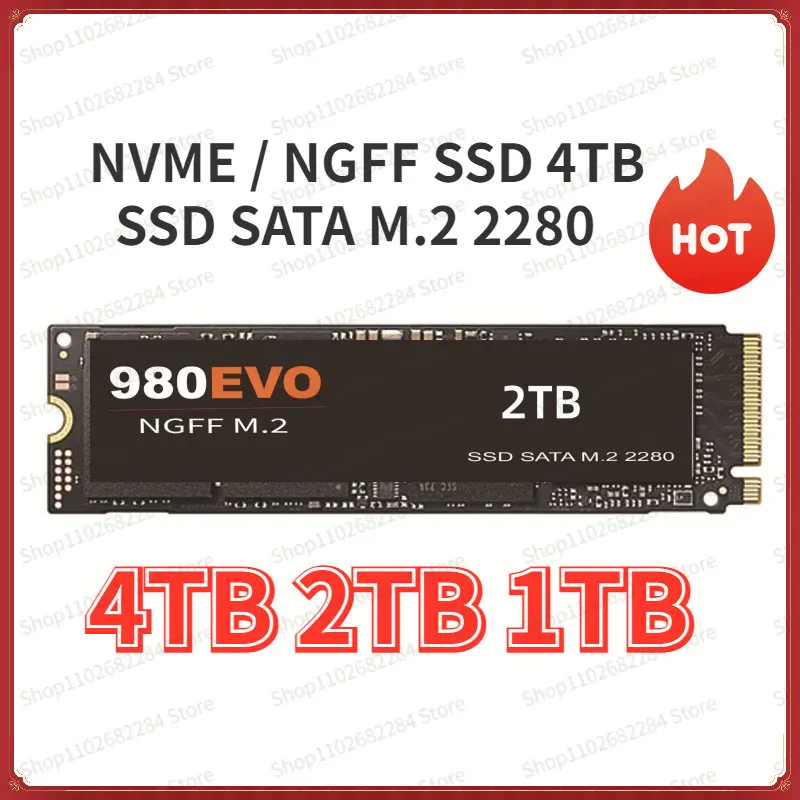 

2023 New 8TB M2 NVME SSD 4TB 2TB 1TB 2280 SSD M.2 NGFF SATA 500G 1TB HDD 4TB 2TB HDD disco duro for Desktop Laptop ps4