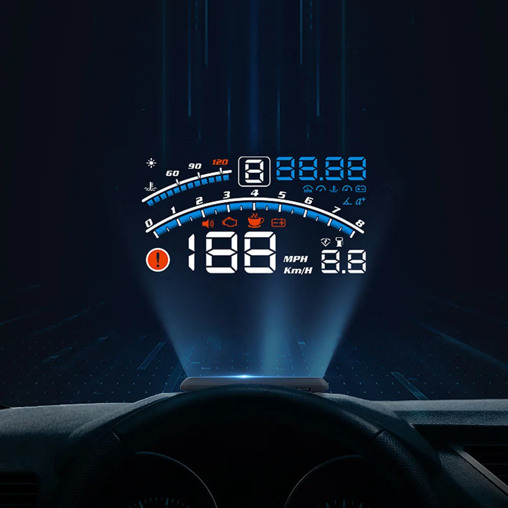 Температура воды цифровой дисплей новый 4E обновленный HUD охранная сигнализация