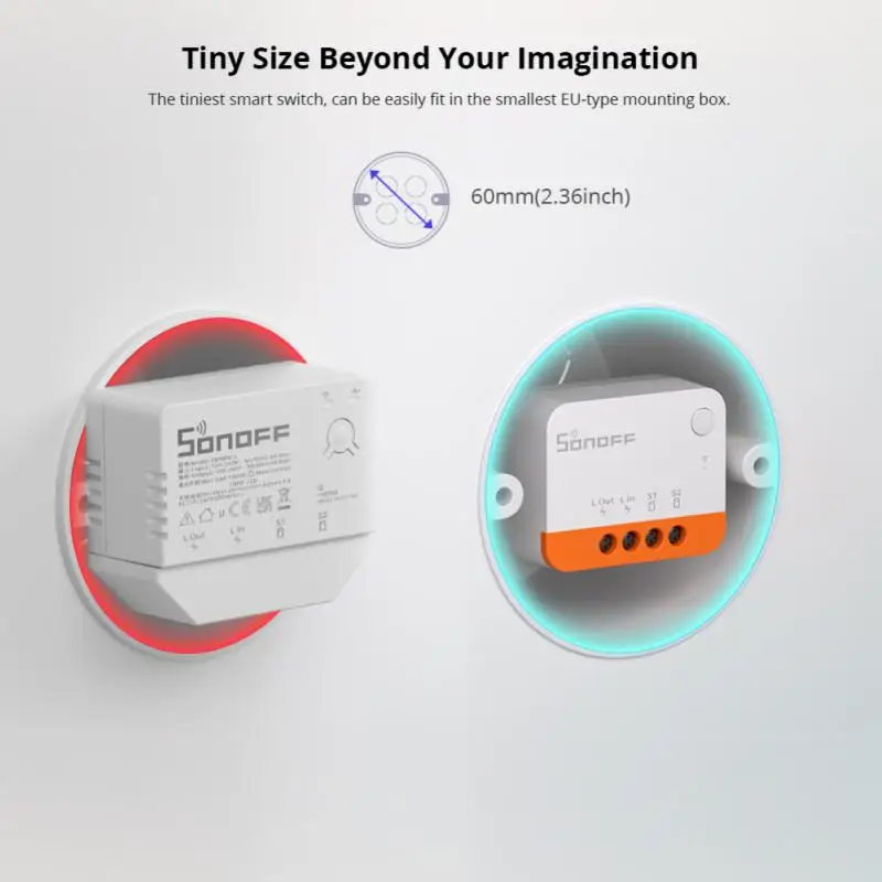 1-10 шт. SONOFF ZBMINI L2 Zigbee переключатель не требуется нейтральный провод умный дом