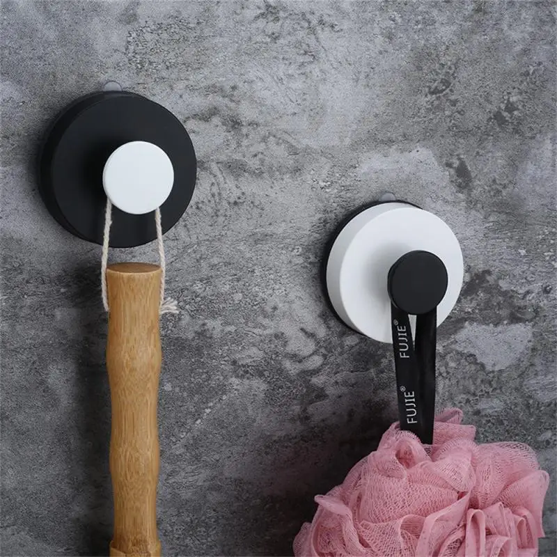 

Bathroom Vacuum Suction Cup Hooks Punch-free Reusable Door Wall Hook Heavy Load Rack Cup Sucker For Kitchen Bathroom
