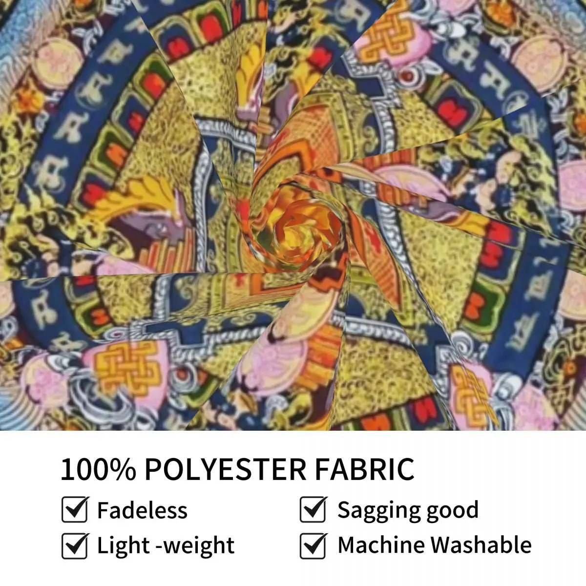 Буддийский индуистский гобелен с мандалой 2 эстетический домашний декор