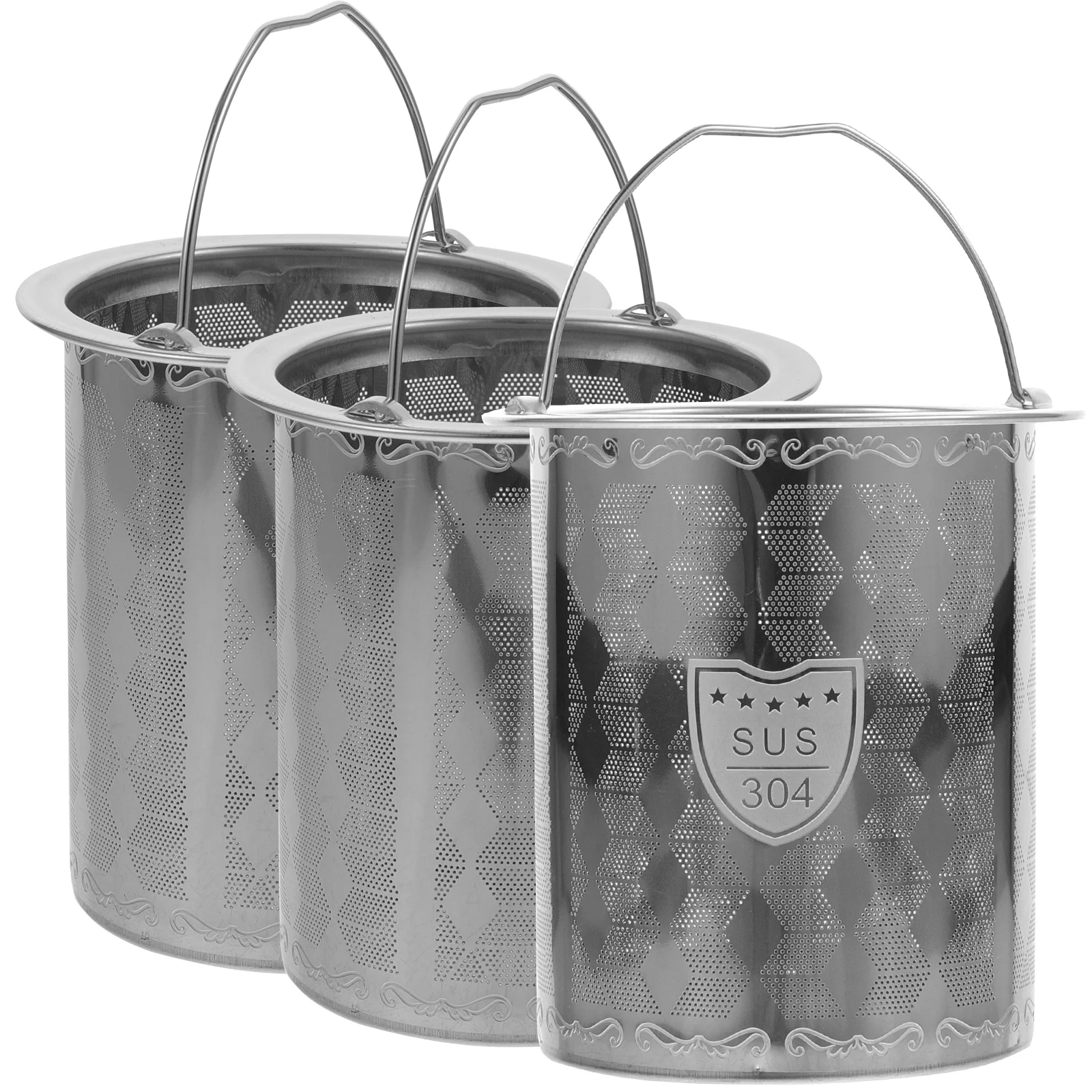 3 шт. ситечко для утечки чая кофе чайники ситечки заварки из нержавеющей стали