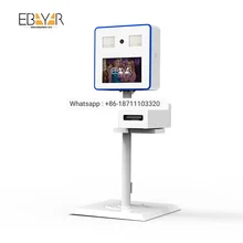 photo booth machine 18.5inch touch screen instant with printer function portable for rental