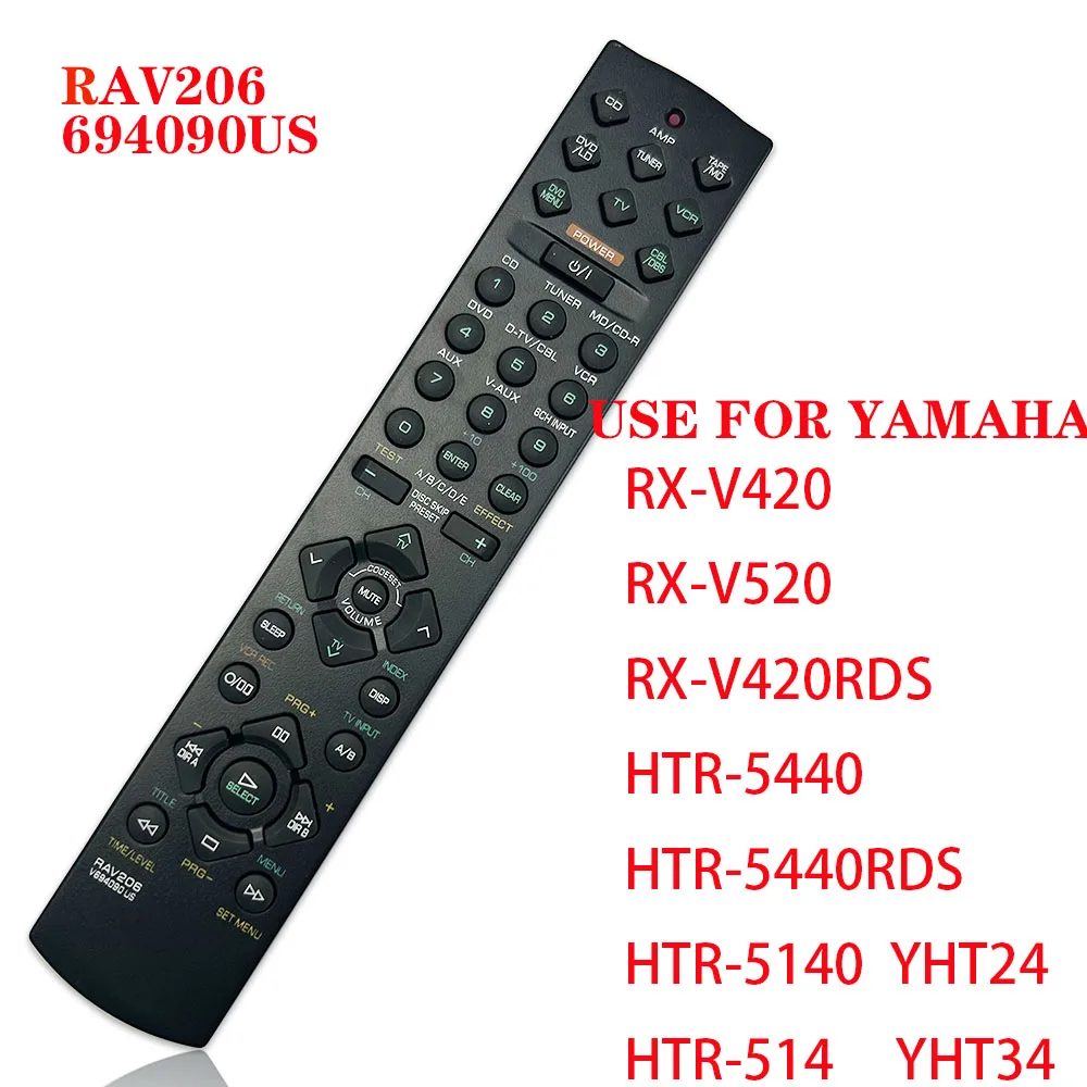 Фото Новый пульт дистанционного управления RAV206/RAV205 V694090US для аудио-видео систем Yamaha RX-V420, RXV520, HTR5440, RX-V495, HTR-5450, YHT18, V473220 №2