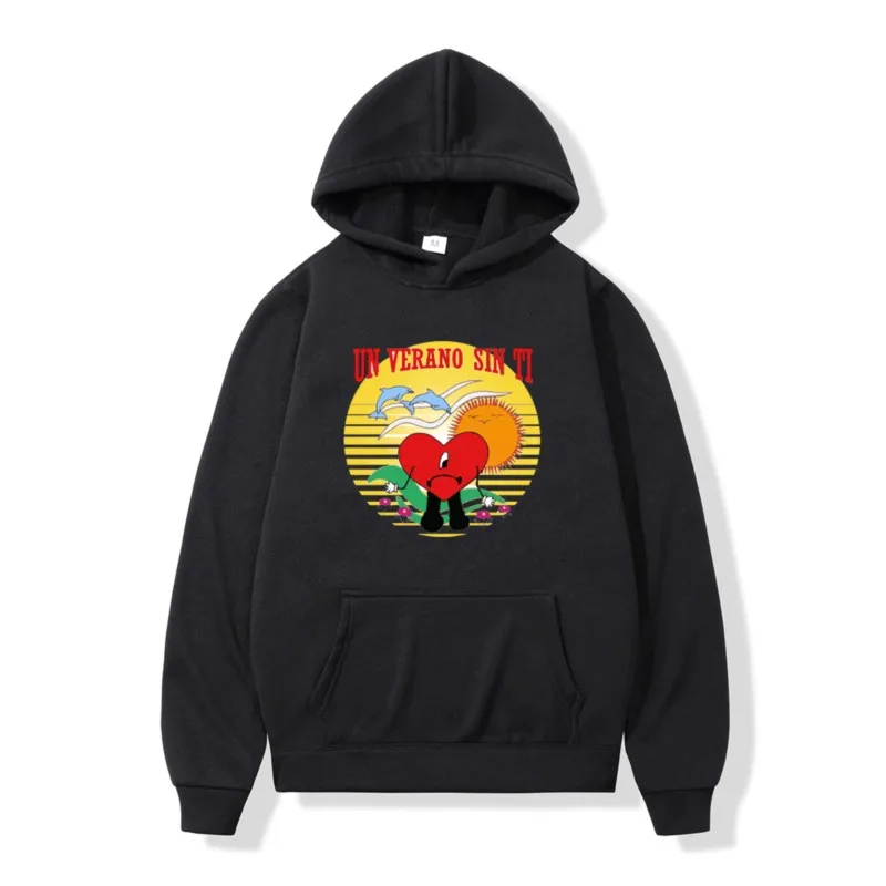 

Singer Bad Bunny Music Album UN VERANO SIN TI Print Hoodies Men Streetwear Sweatshirts Harajuku Oversized Hoodie Pullover Unisex