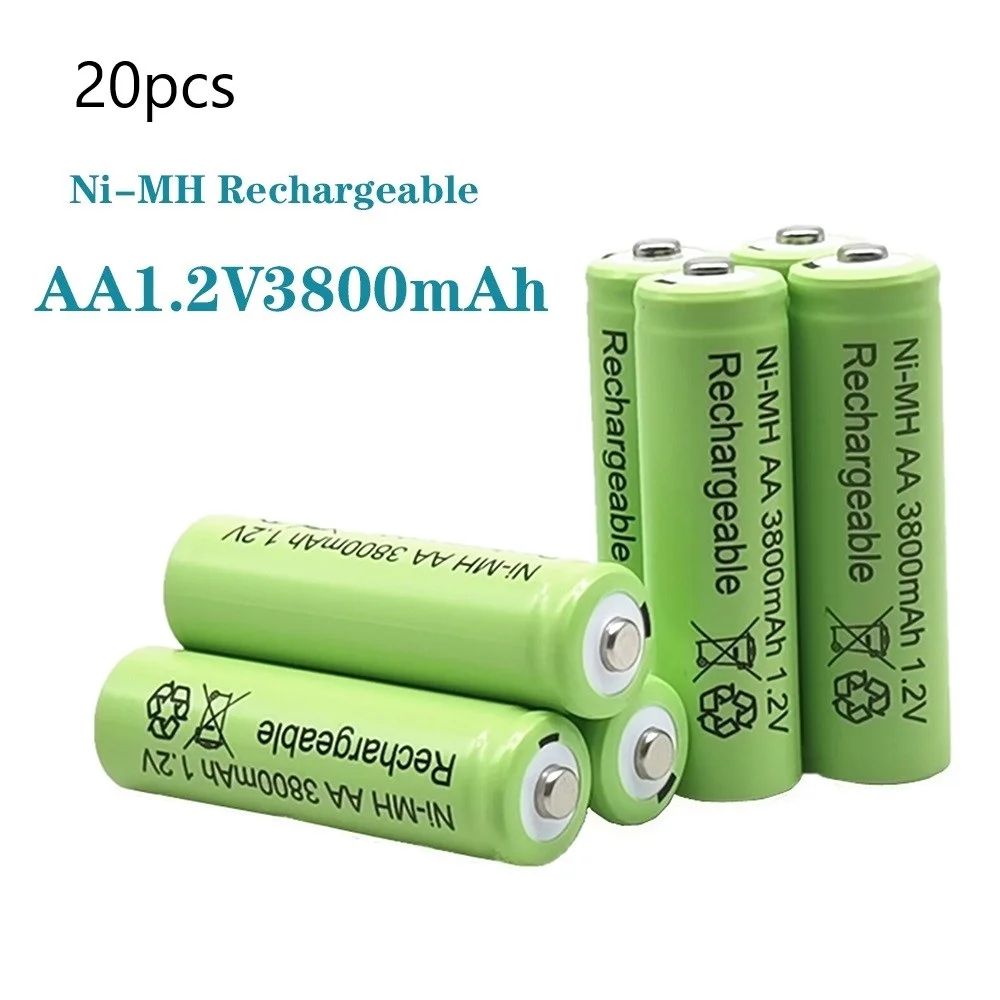 

3800mAh AA 1.2V battery Ni-MH rechargeable battery for Toy Remote control Rechargeable Batteries AA 1.2v 3800mah battery