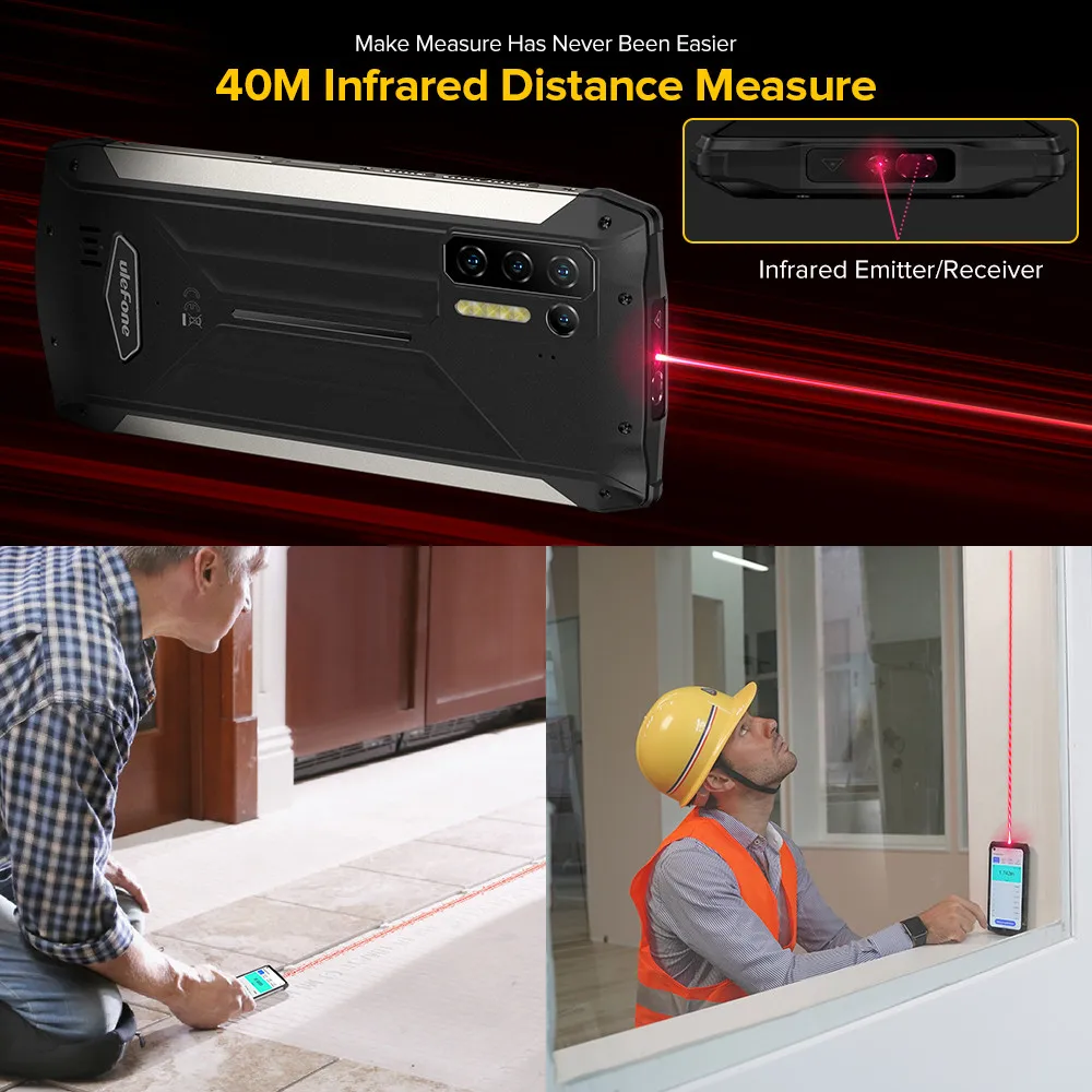 Смартфон Ulefone Power Armor 13 13200 мАч IP68/IP69K экран 6 81 дюйма FHD + задняя камера 48 МП 8 ГБ 256 NFC