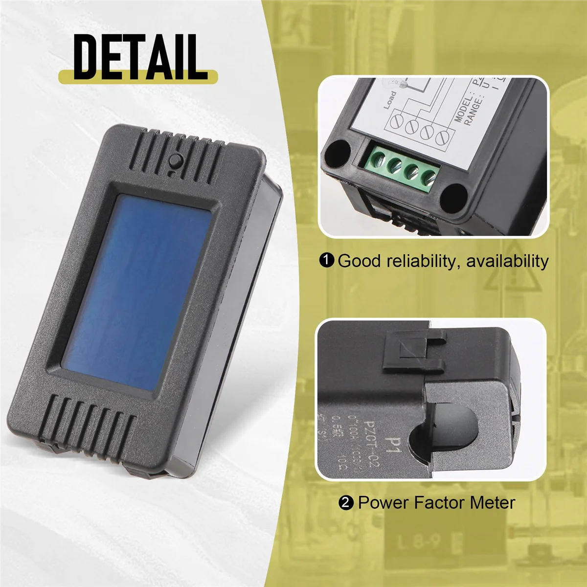 Новейший однофазный цифровой панельный Амперметр 6 в 1 220 В а вольт ватт кВтч