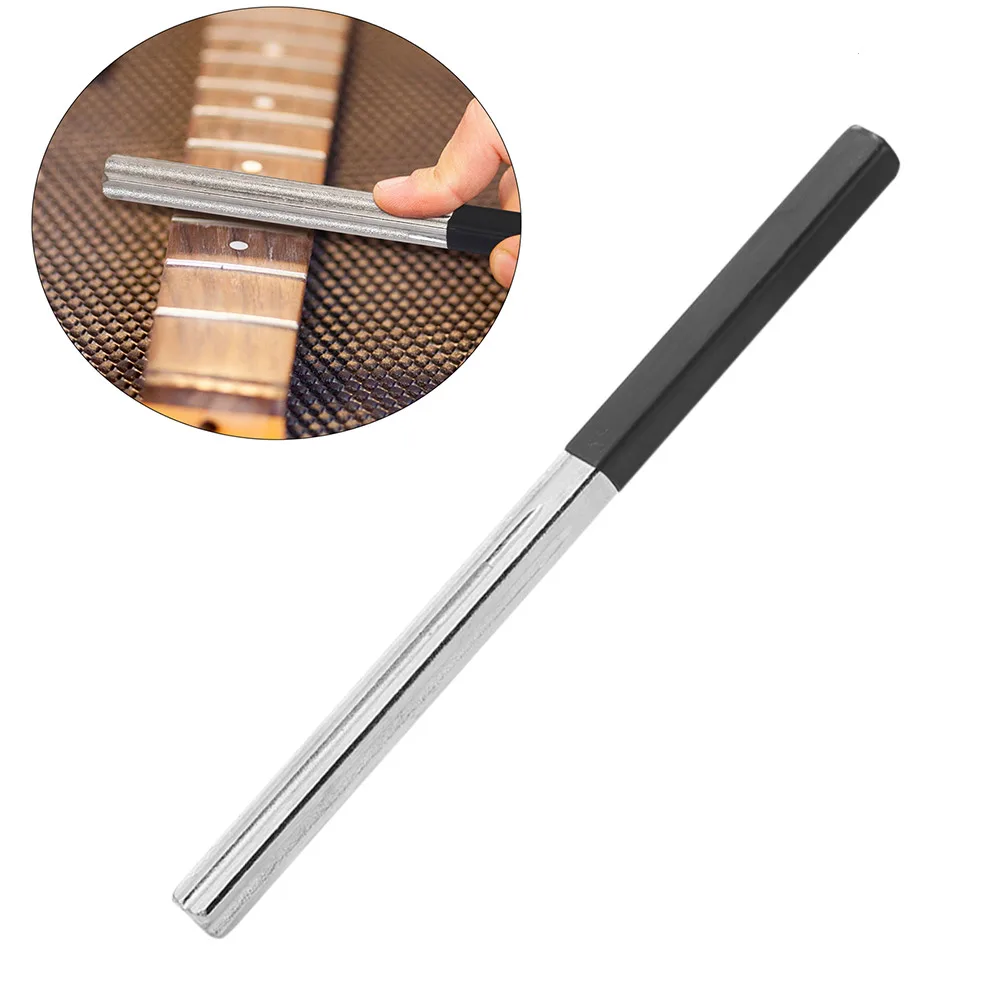

Guitar Fret Crowning File Wooden Handle Groove Polished Guitar Fret Repairing Tool Luthier Tool for Guitars Ukuleles Bass Banjo