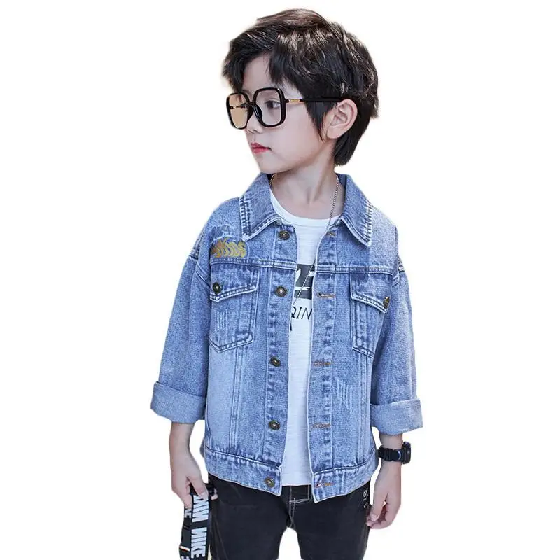 

Baby Denim Jacket For Boys Fashion Coats Children Clothing Autumn Baby Girls Clothes Outerwear Jean Jackets Coat 6 8 10 12 14T