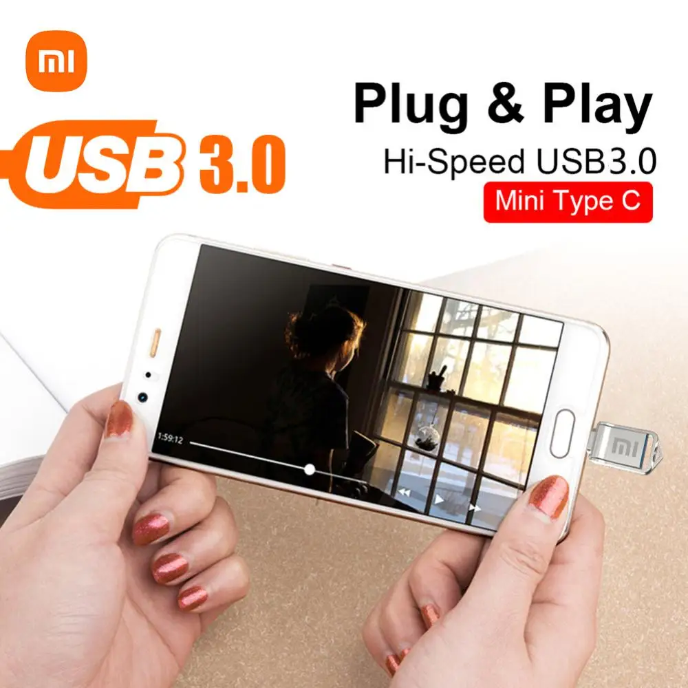 USB-накопитель XIAOMI 2 ТБ USB 3 0 водонепроницаемый