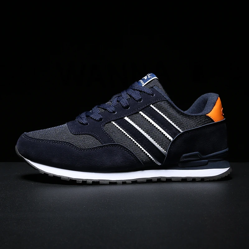 Мужские кроссовки для повседневного ношения брендовые замшевые WANUX разноцветная