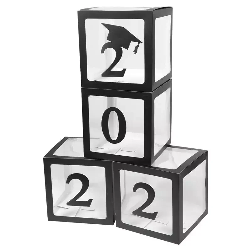 

1 Set 2022 Graduation Themed Balloon Boxes Graduation Party Decoration Props DIY Accessories