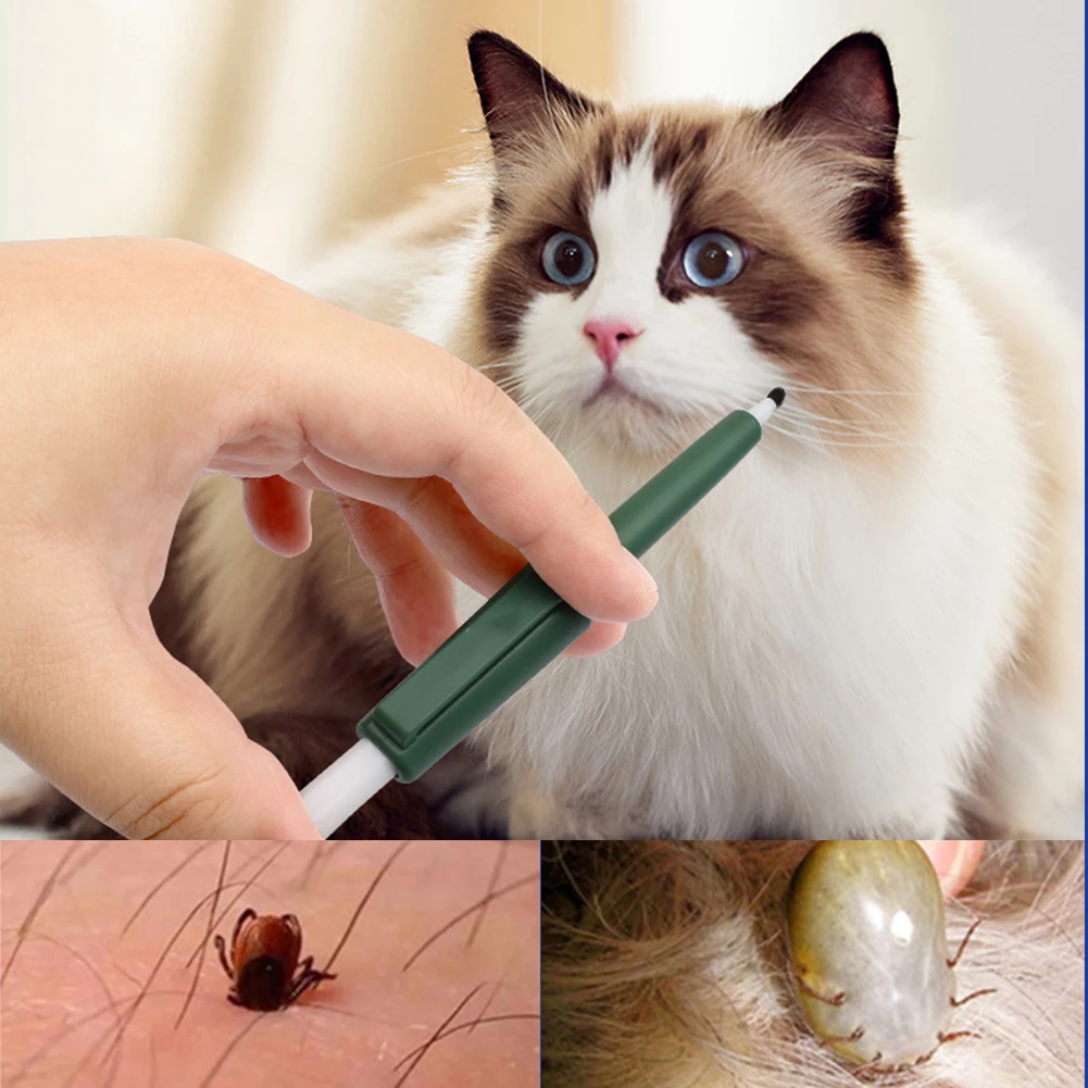 

Pets Lice Catching Pen Portable Dog Ticks and Fleas Removal Tweezer Cat Lice Catcher Pet Grooming Supplies Dog для кошек