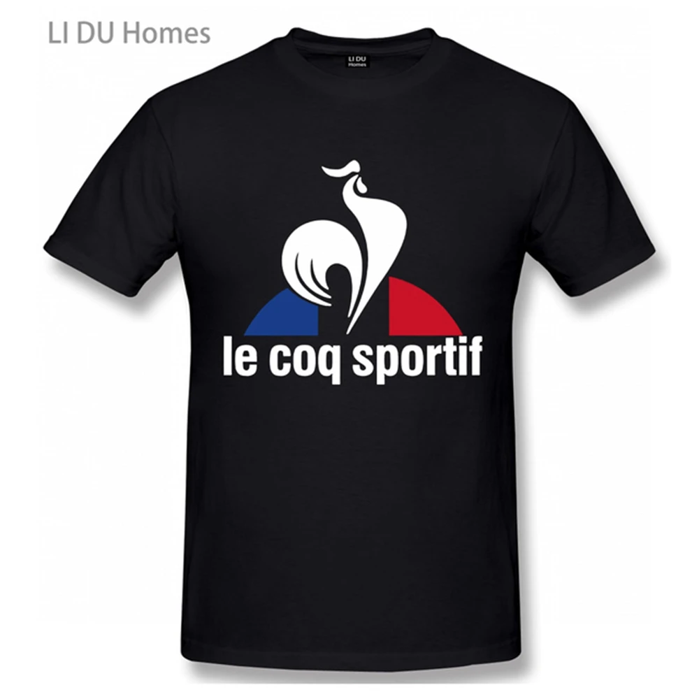 Модная Повседневная футболка для мужчин, Футболка Le Coq Sportif, летняя свободная футболка с коротким рукавом для бега, Повседневная простая стильная Винтажная Футболка 2023