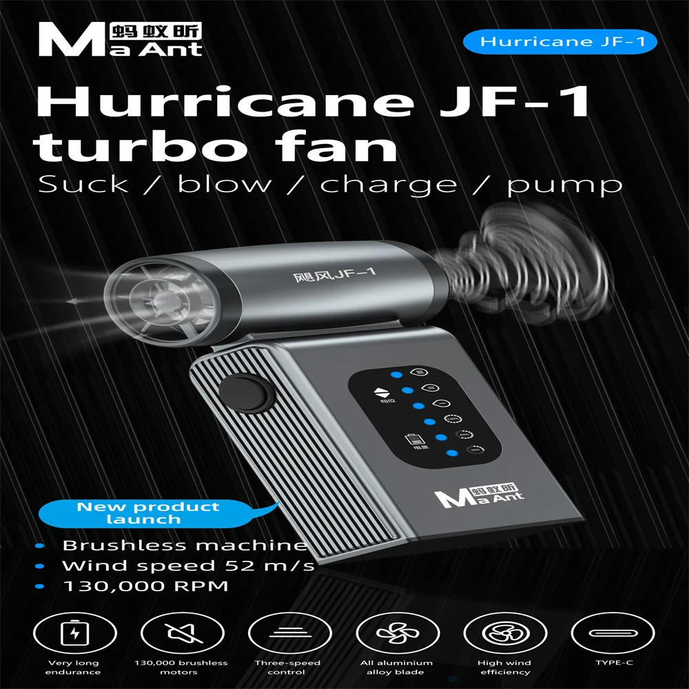 Турбовентилятор с турбонагнетателем насильственный 130000 об/мин высокая скорость