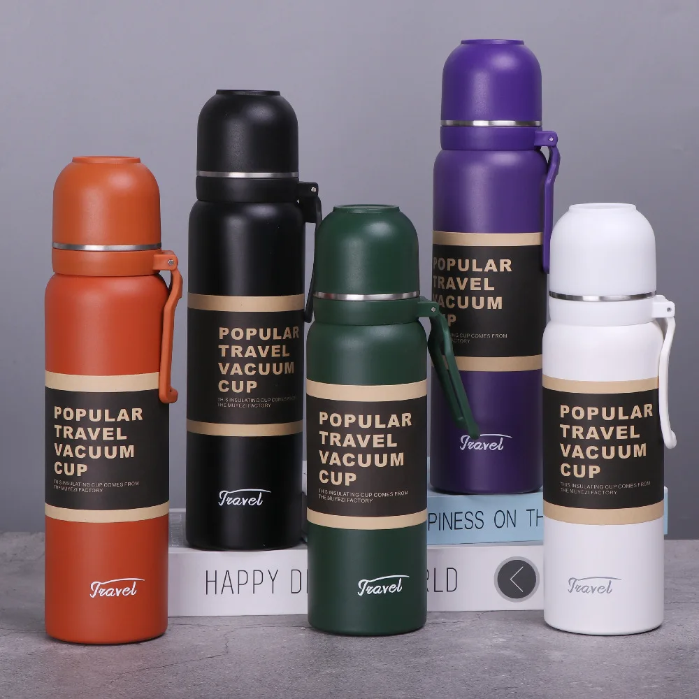 

Large capacity portable stainless steel vacuum thermos coffee mug for sports travel