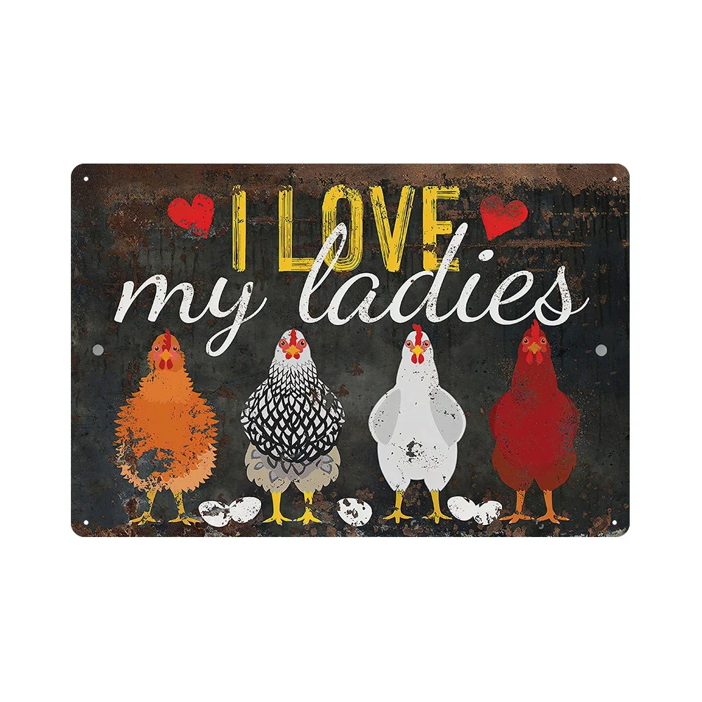 

Металлические декоративные вывески для курятника