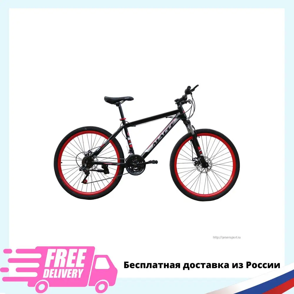 Велосипед горный Массе 24&quot disc черный/красный (размер рамы 16&quot) 21 скорость | Спорт
