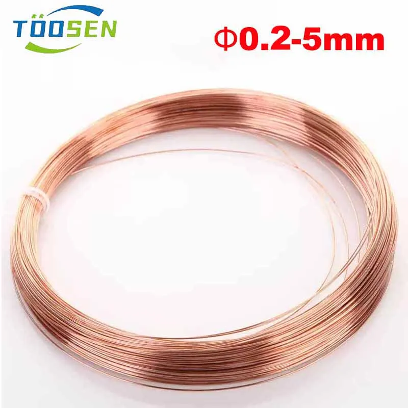 

T2 Pure Copper Wire Cable Conductive Copper Wire Bare Copper Wire Diameter 0.2mm 0.3mm 0.4mm 0.5mm~5mm Copper Wire