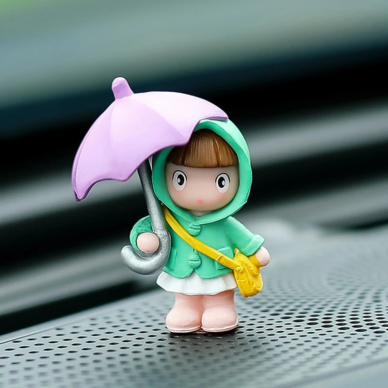 Милые аксессуары для украшения интерьера автомобиля фигурки героев приборной