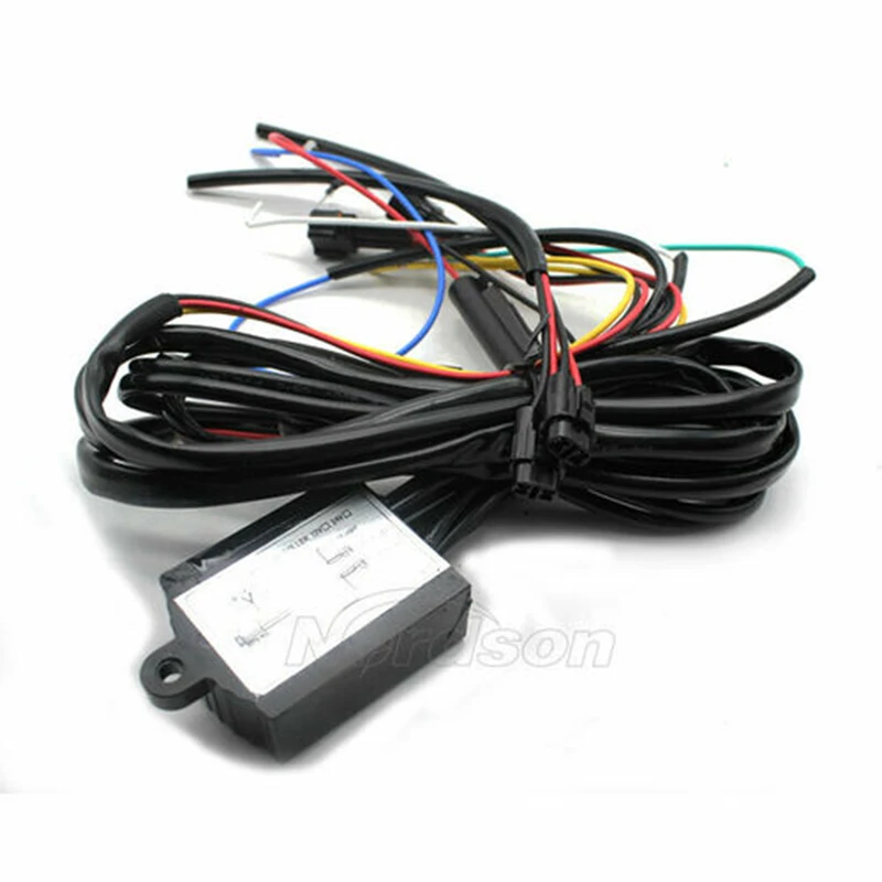 

Многофункциональные светодиодный светильник для дневного бега, реле, управление жгутом DRL, включение выключения, диммер, Автомобильные дневные ходовые светодиодный, светильник