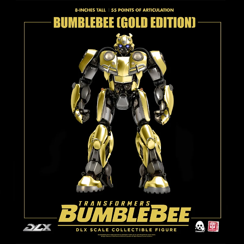 

Threezero Transformers Bumblebee Dlx Bumblebee Gold Edition Action Figure Free Shipping Hobby Collect Birthday Present Model toy