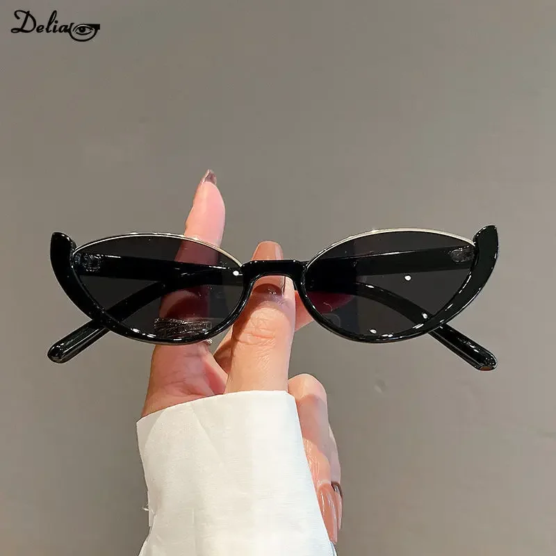 Солнцезащитные очки в стиле хип-хоп с полуободковой оправой уличные Винтажные