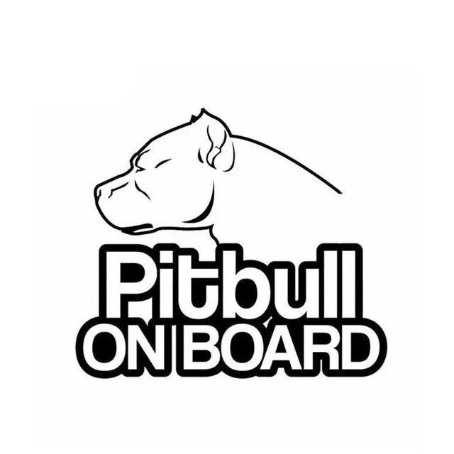 

Pitbull Guarded By Sticker Adhesive 16CM