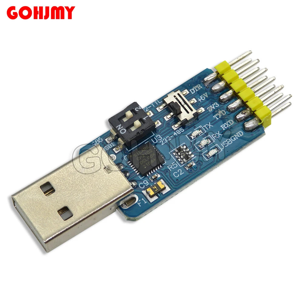 Преобразователь 6 в 1 USB CP2102 в UART TTL RS232 USB TTL в RS485, модульный последовательный адаптер для Arduino, новый