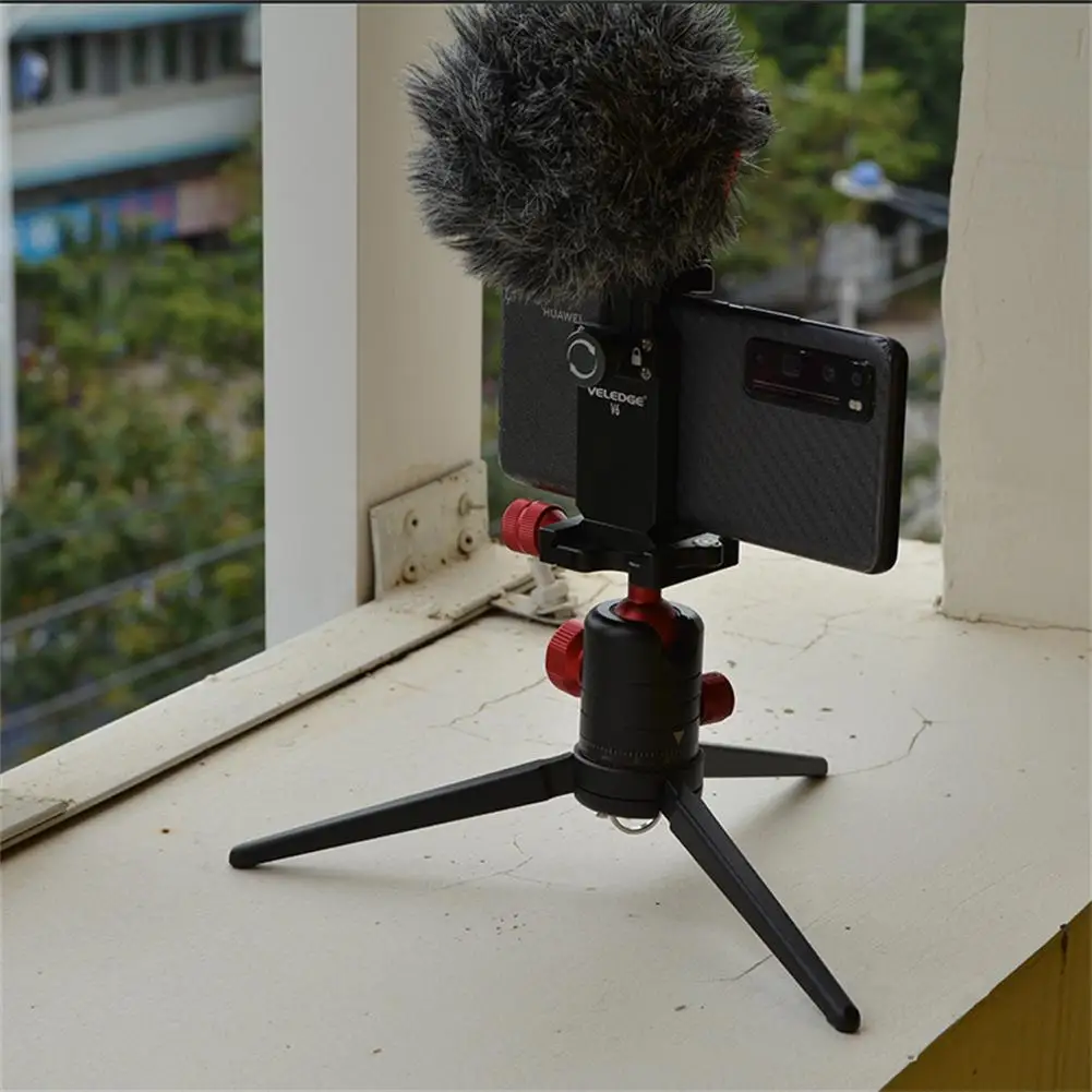 

Manual Adjustable Width Smartphone Clip Mounting Bracket With Cold Shoe Interface Phone Holder Clamp Tripod