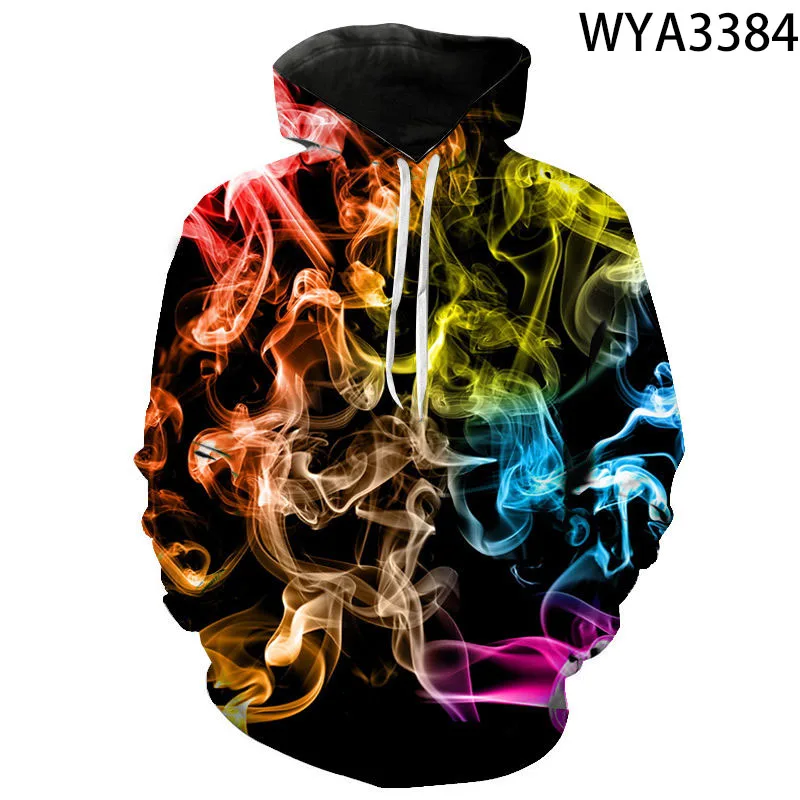 

3D Printed Spring And Fall Sweatshirts Casual Smoke Men Women Children Hoodies Pullover Fashion Boy Girl Kids Streetwear Tops