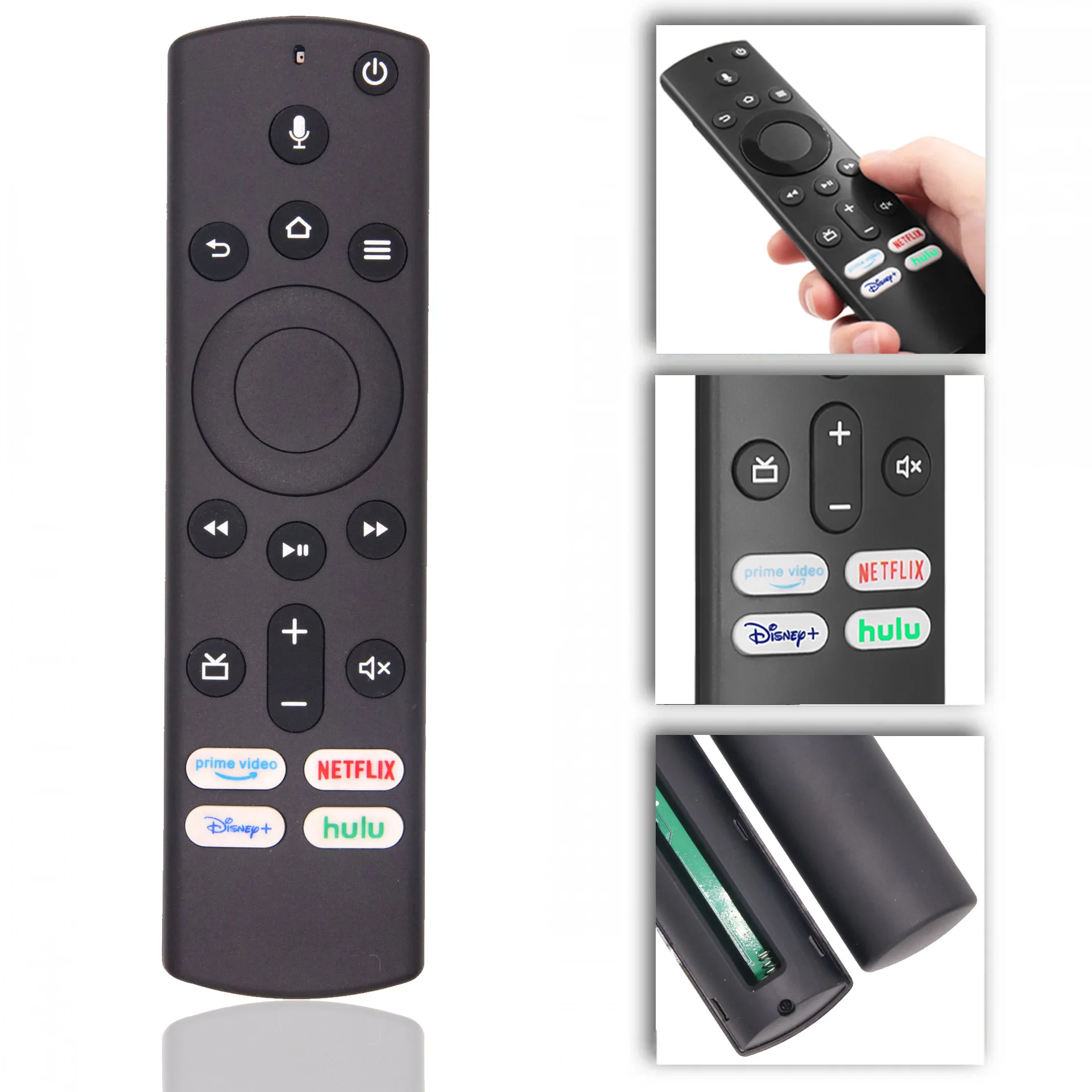 

Black ABS Replacement NS-RCFNA-19 for INSIGNIA for Toshiba Voice Remote Control