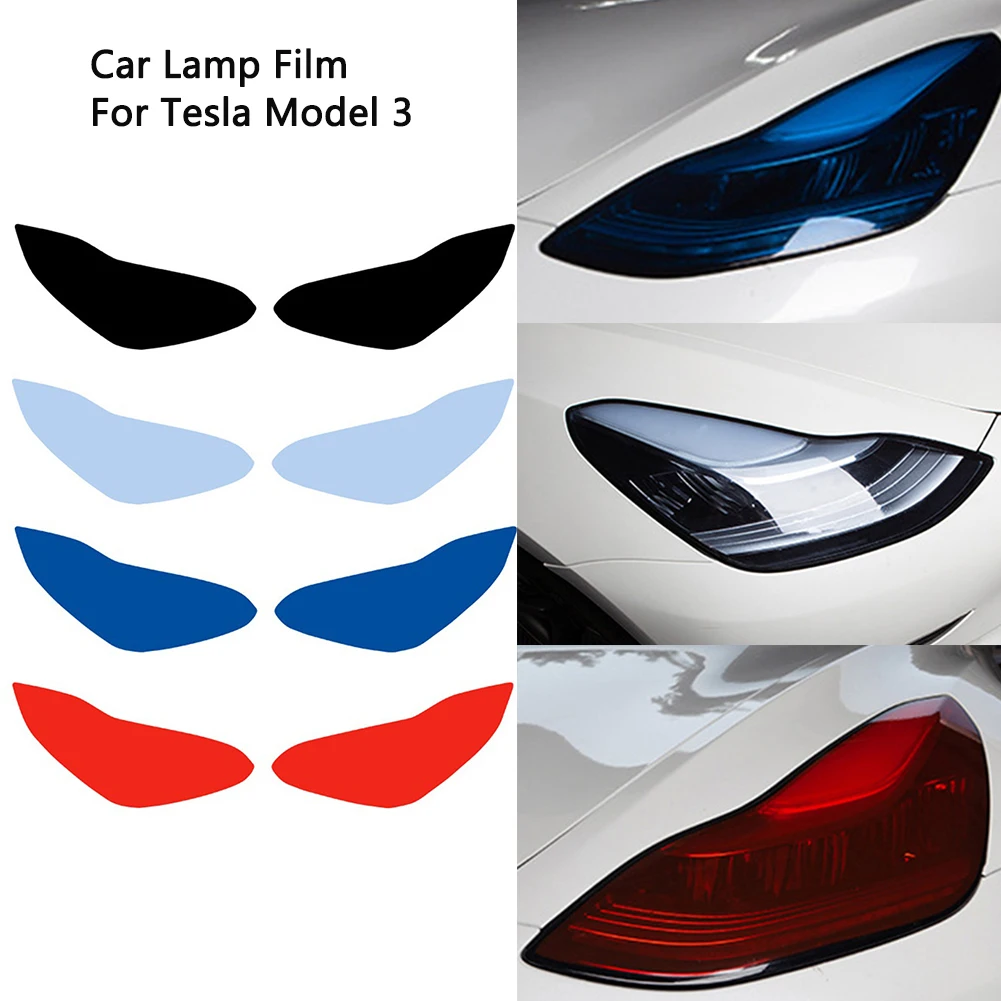 

Lamp Film for Tesla Model 3 Car Light Film Auto Headlight Foglight Wrap Sticker Car Styling Decal Automobile Headlamp Decals